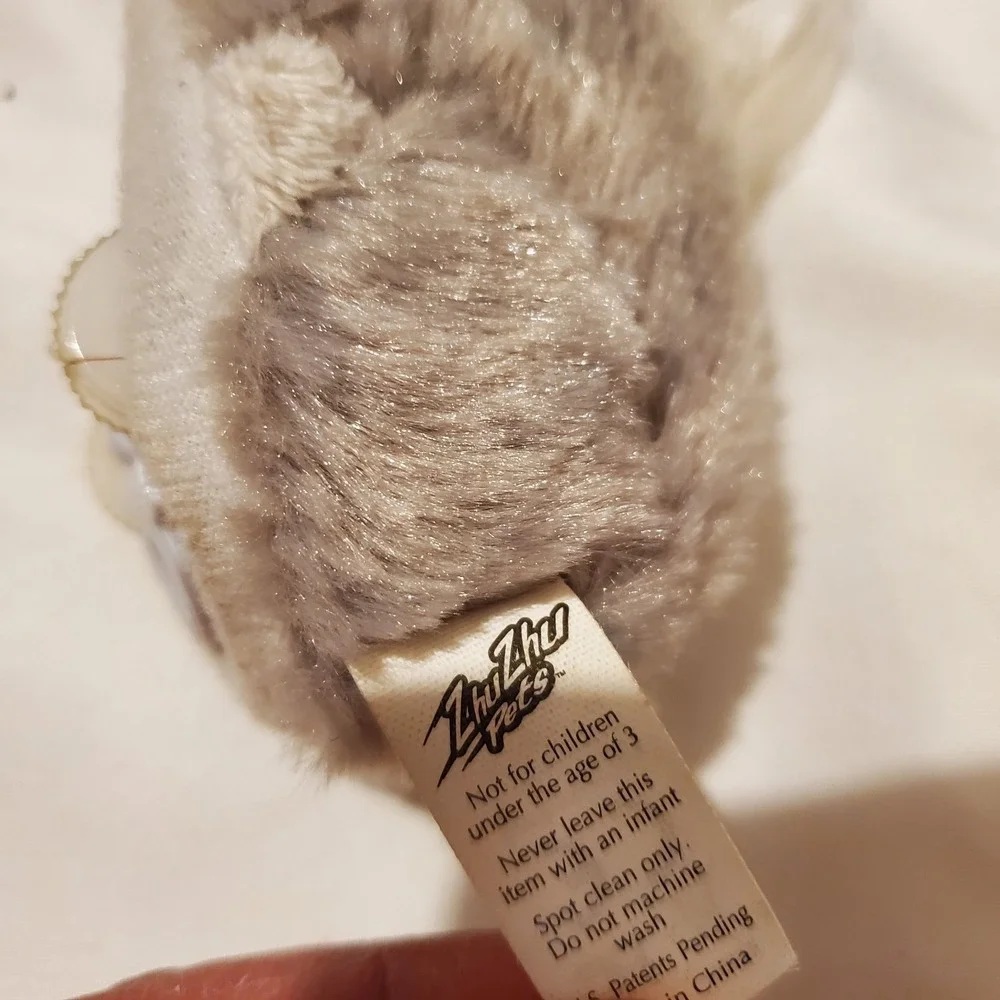 Zhu‎ Zhu Pets Kingston Hamster Gray White Interactive Toy Doesn't Move